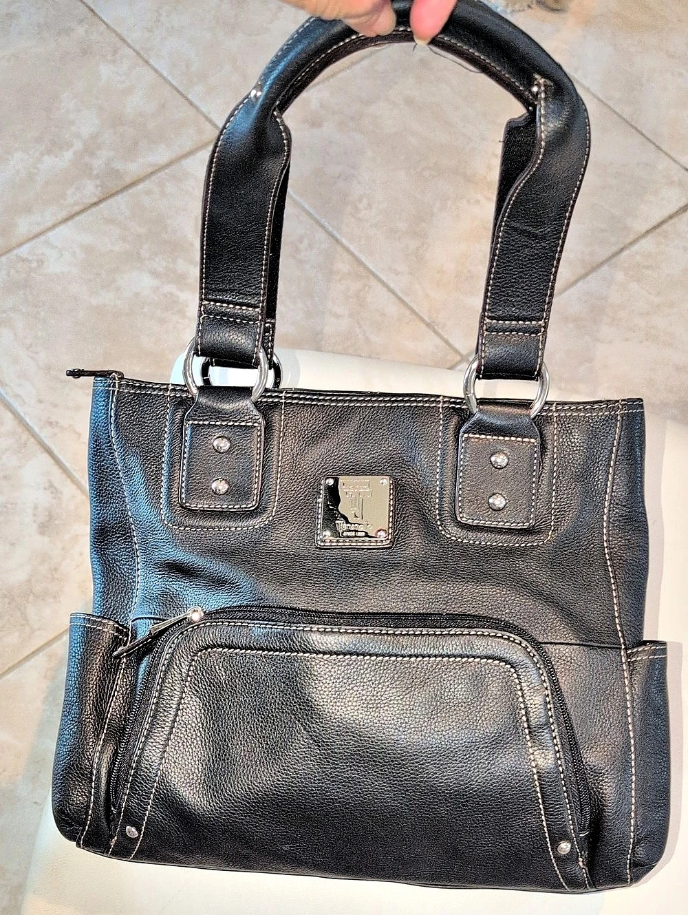 Tignanello Black Tote Bag